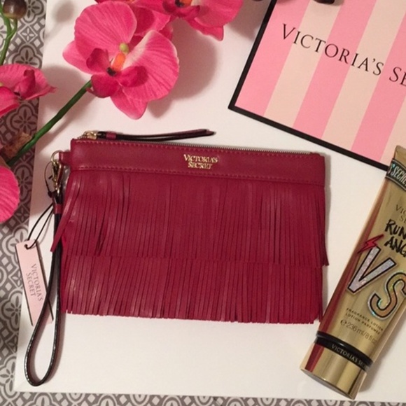 Victoria's Secret Handbags - Victoria’s Secret Red Hobo Wristlet